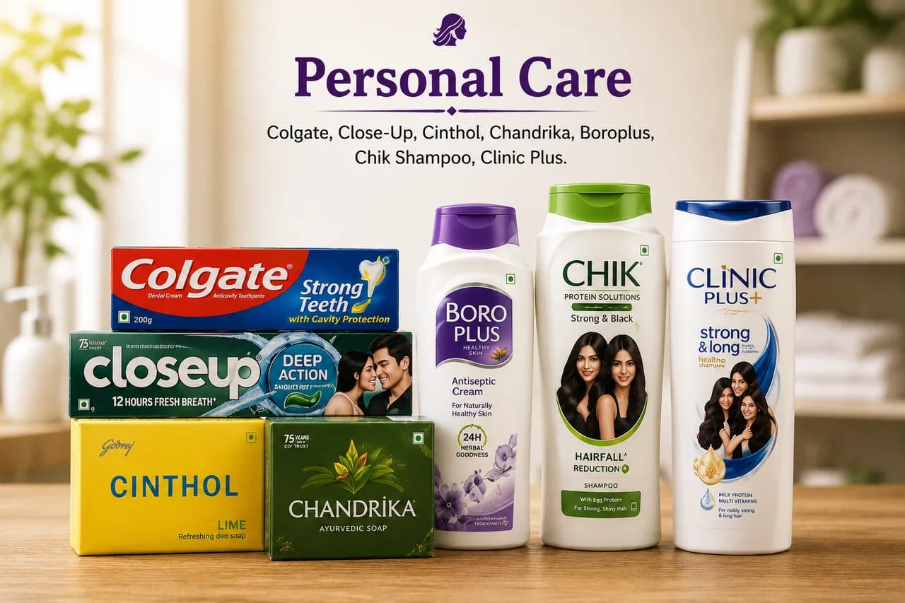 Personal Care product range distributed by Jai Enterprises